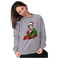 thumbnail image 5 of Cute Betty Boop Christmas Present Women Crewneck Sweatshirt Brisco Brands S, 5 of 6