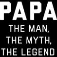 thumbnail image 3 of CafePress - Papa: The Man The Myth The Leg Men's Dark Pajamas - Men's Dark Loose Fit Cotton Pajama Set, 3 of 4