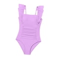 thumbnail image 7 of Bathing Suits for Teens One Piece Girls Swimsuit One Piece Casual Color-Block Adjustable Straps Girls Bathing Suit Swimwear 9-16T, 7 of 7