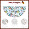thumbnail image 3 of Sikiie Colorful Sea Turtle Nativity Christmas Tree Skirt, Jesus Christian Winter Holiday Tree Mat Decoration(30-48IN)48", 3 of 6