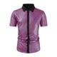 thumbnail image 2 of pstuiky camiseta de hombre, Suéter deportivo informal elástico de color liso para hombre, cuello redondo y manga corta ropa de hombre xl, 2 of 7