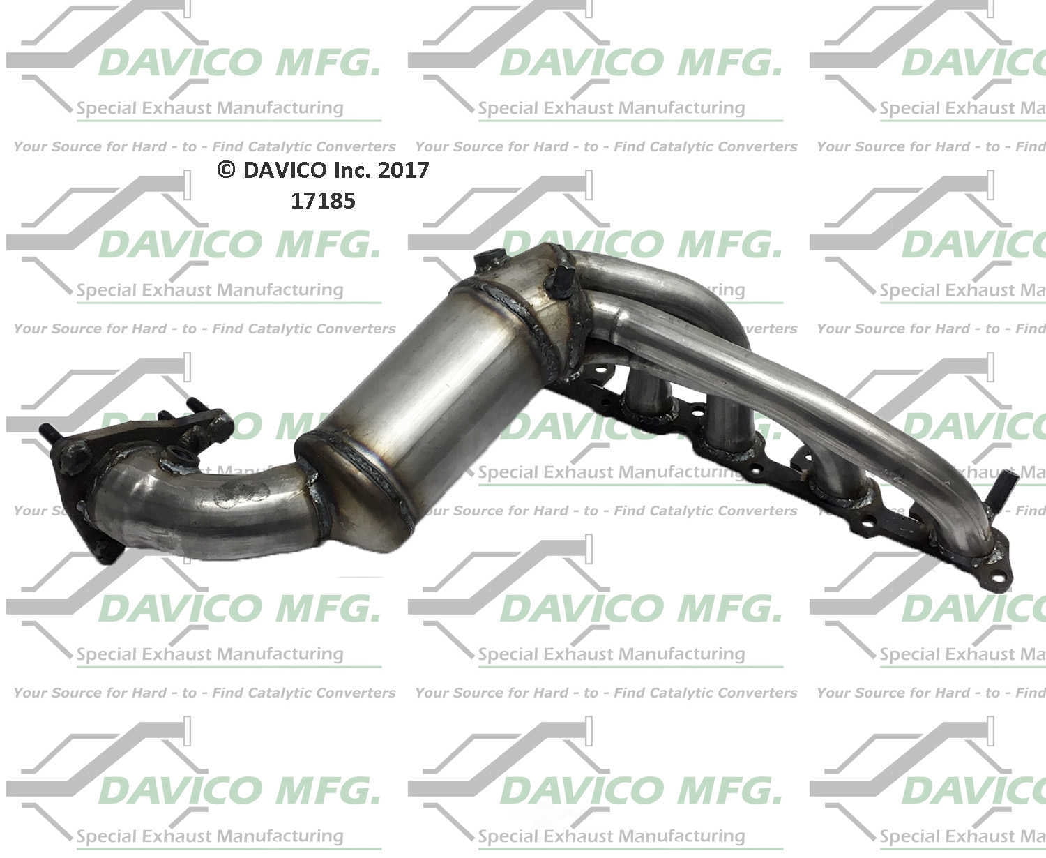 Davico Mfg 17185 Direct-Fit Catalytic Converter - Manifold