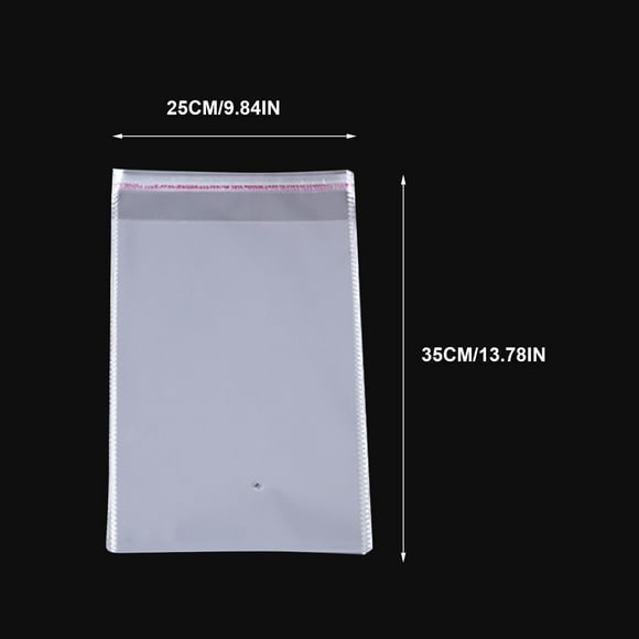 Xihbxyly Bolsas Autoadhesivas de Polipropileno (Opp), Transparentes, Aptas para Alimentos, Resistentes Al Aceite y La Humedad, Ideales para Guardar Joyas, Pastillas y Accesorios, Viajes y Organizació