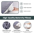 thumbnail image 5 of VAVSEA Pregnancy Pillows with 2 Covers, U-Shape Full Body Pillow for Sleeping, Maternity Pillow for Head, Back, Hips, Legs, Belly, Pregnant Women Must Haves, 5 of 8