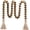 Gold, variant on 39in Wood Bead Garland Farmhouse with Tassels,Versatile Prayer Beads Boho Chic Wall Hanging Home Decor