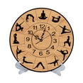 thumbnail image 3 of veasfak 11.8inch Round Clock with Pose Pattern Multipurpose Tabletop Decoration Big Numbers, 3 of 9