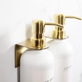 thumbnail image 5 of MaisoNovo Adhesive Bottle Holder for Soap Dispenser | Drill-Free Shower Bottle Holder | Shampoo Bottle Holder Set of 2 - Gold, 5 of 8