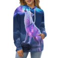 thumbnail image 4 of Glowing Wolf with Lightning-1 Men's Women New Sweatshirt Hoodie Men's Plus Size Sweatshirt Hooded Sweatshirt 3d Printed Street Men's Cloth, 4 of 6