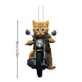 thumbnail image 2 of Acrylic Dog Motorcycle Christmas Pendant Decoration Dog Christmas Tree Ornament Dog Lover Ornament 2D Flat Design, 2 of 4