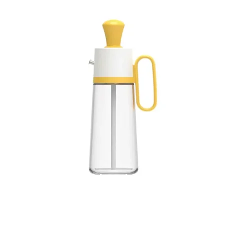 

1pc Oil Dispenser Bottle For Kitchen With Brush Glass Container Pour And Squeeze 3 In 1 Silicone Dropper Measuring Oil For Cooking Baking And Barbecue