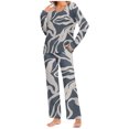 thumbnail image 2 of Jamicy Womens Loungewear Sets Drawstring Pajamas for Women Set 2 Piece Long Sleeve Pajama Sets Comfy Loungewear Pjs Trendy Cozy Sleepwear, 2 of 6