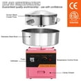 thumbnail image 5 of VEVOR Cotton Candy Machine Maker 21 Inch Stainless Steel Bowl, Electric Candy Floss Maker Machine w/Sugar Scoop and Large Storage Drawer for Commercial Home Party Carnival, Pink, 5 of 10