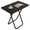 black, variant on LENLN Folding Portable Table, Folding TV Tray Table, Compact Foldable Dining Table 26in Height - Lightweight Easy-Store Table for Small Spaces & Parties