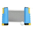 thumbnail image 1 of Retractable Table Tennis Net Portable Ping Pong Net 175cm Scalable Suit for any Table blue yellow, 1 of 5