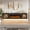 Black, variant on BaPiPro 70" Floating TV Stand for TVs up to 80", Wall Mounted Entertainment Center with 36" Electric Fireplace Heater, LED Lights, Black