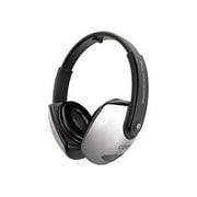 COBY CV 163 - Headphones - full size - wired - 3.5 mm jack - black, white