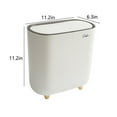 Gmogad Automatic Bathroom Trash Can Adsorption Garbage Can With Press