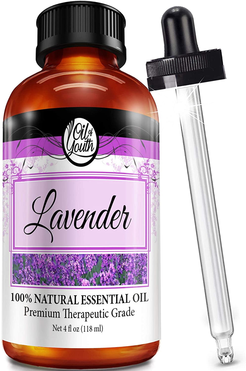 4oz Bulk Lavender Essential Oil by Oil of Youth – Therapeutic Grade – Lavender Oil