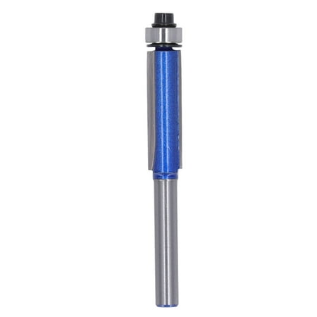 

Jiameifeifu Blue Chamfer End Mill Professional Robust Stable Edge Trimming Milling Cutter Bit for Woodworking 6mm Shank 6x3/8x30