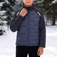 thumbnail image 6 of Samdudou Girls Winter Coats Puffer Jackets Mixed Media Zip Up Fall Outerwear Kids Stand Collar Quilted Core Clothes Outdoor Layering Tops Basic Playwear Gear Size 2-15 Years, 6 of 9