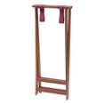 thumbnail image 3 of Kratos by Hubert Tray Stand with Solid Legs Dark Walnut Wood - 38" H, 3 of 7