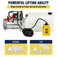 thumbnail image 3 of Double Acting Hydraulic Power Unit 12V 10.5 Quart Car Lift Hydraulic Pump Power Unit, Hydraulic Pumps with 10L Steel Tank, Car Lift Hydraulic Power Unit for Auto Repair, 3 of 9