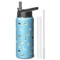 thumbnail image 4 of Insulated Stainless Steel Water Bottle with Cute Dog & Paw Print Design - BPA Free Double Walled 18/8 Food Grade Copper Layer for Sports & Outdoor Activities (Leakproof & Sweat-Free), 4 of 6