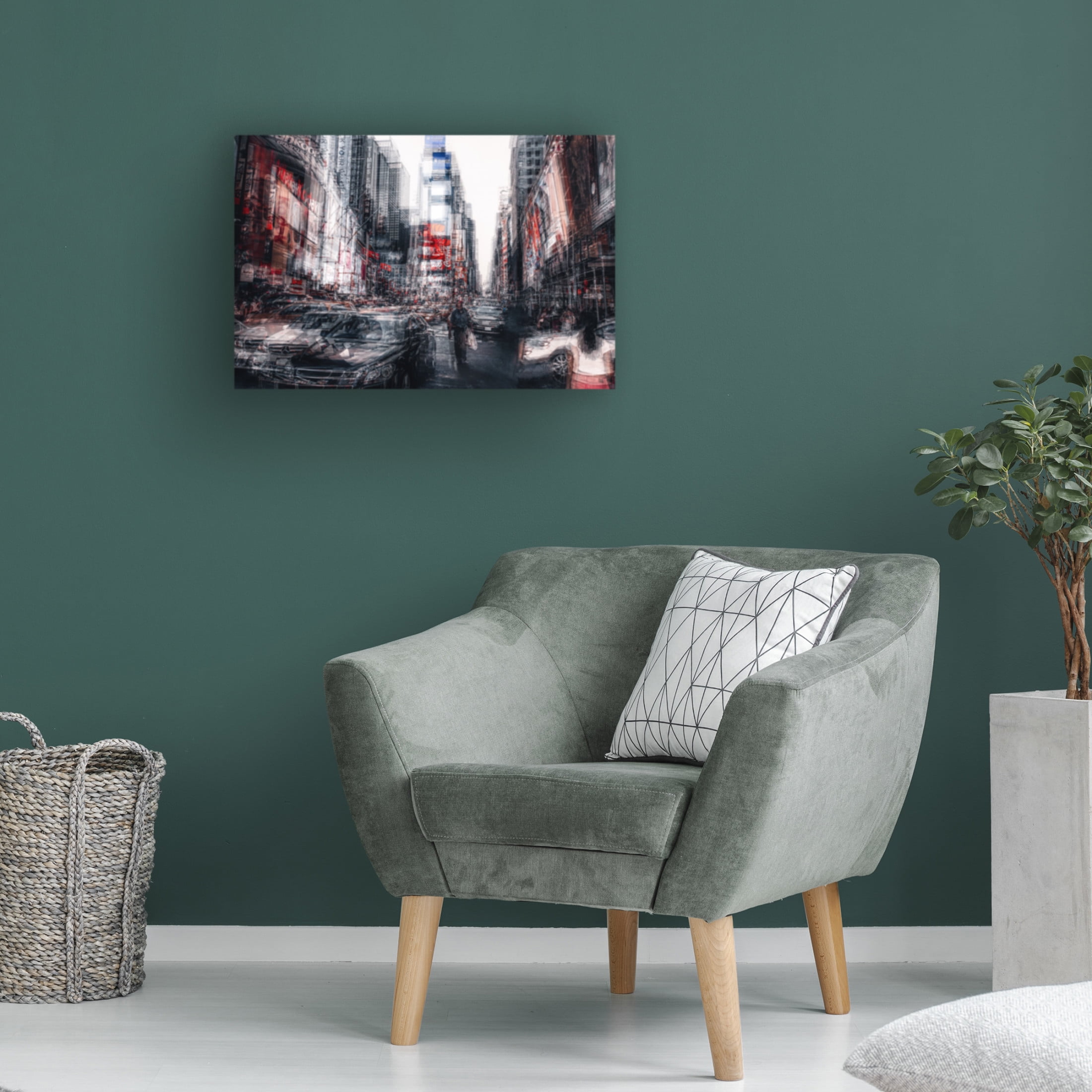 Canvas Wall Art - Carmine Chiriaco 'Urban Jungle' Wall Art for Living Room, Bedroom, or Office Décor by Trademark Fine Art - 47 x 30 Inches