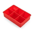 thumbnail image 1 of Bandeja para cubitos de hielo Houdini de silicona de fácil liberación, grande, 6 cubos, 1 of 4