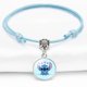 thumbnail image 1 of Pulsera con dijes de Stitch de Disney, pulsera inspirada en la caricatura de Lilo y Stitch, pulsera con cuentas colgantes de Stitch para mujer, regalos de joyería, 1 of 6