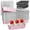 Pink, variant on 50-Pack Disposable Aluminum Foil Pans with Lids and Forks 200ml Rectangular Heavy Duty Heat Resistant Food Containers for Baking Roasting and Meal Prep
