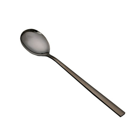 

Fsqjgq Place Mats Indoor Dining Washable Home Spoon Dinner Stainless Long Handle Spoon Steel Pieces Kitchen 8 Or Restaurant Spoon Kitchen，Dining & Bar Black