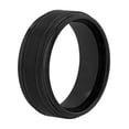 thumbnail image 3 of Men's Black Finish Tungsten Grooved Step Edge 9MM Wedding Band by Brilliance Fine Jewelry - Men's Ring, 3 of 5