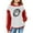 White, variant on KAUOD Teen Girls Ribbed Hoodies Baseball Cute Pullover Hoodie Sweatshirts Kids Long Sleeve Fall Casual Tops Sweatshirts