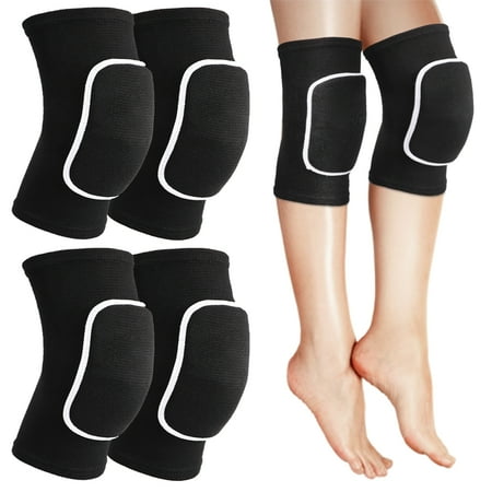 

Rumbeast 2 Pair Dance Knee Pads for Women Knee Braces & Support Stretchy Breathable Knee Pads for Dancing Cycling Running (Black)