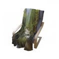 thumbnail image 3 of Woodland Soft Flannel Fleece Blanket, Forest Scene at Golitha Falls Nature Reserve on the River Fowey Cornwall England, Cozy Plush for Indoor and Outdoor Use, 70" x 90", Green Brown, by Ambesonne, 3 of 5