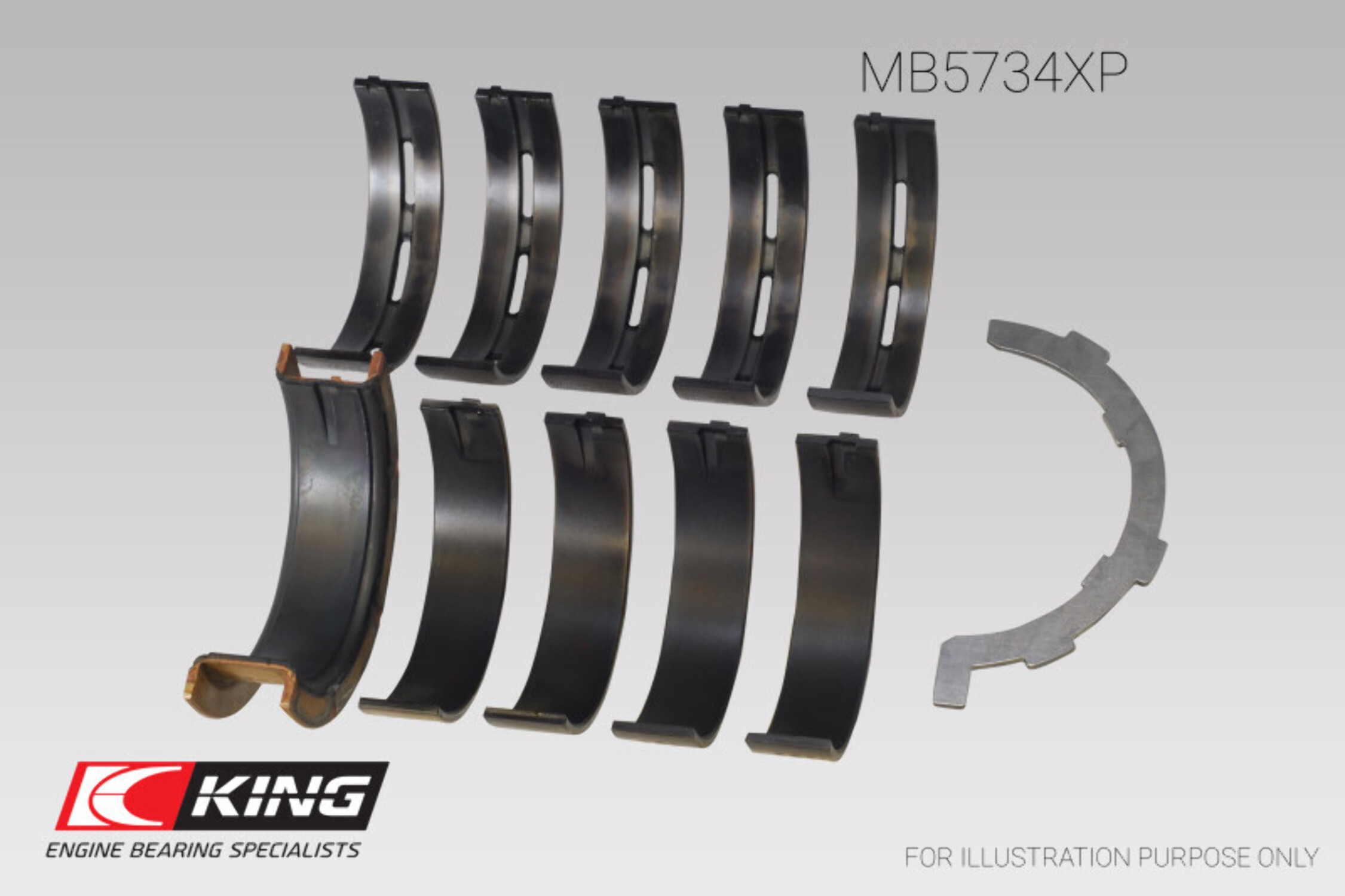 DNJ MB4137 Main Bearing Set – For Ford/Mazda 3.0L OHV (Aerostar, B3000, Ranger 1991-2008)