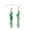 Green Aventurine, variant on Cute Silver tone Crystal Earrings Handmade Reiki Chakra Gifts