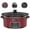 Red, variant on 8qt Large Programmable Slow Cooker with Removable Crock for Family Dinner, Dishwasher Safe - Black