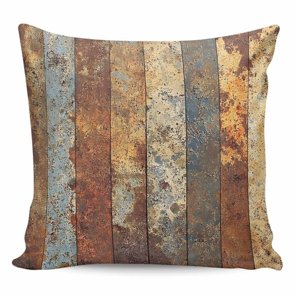 Brown Gray Pillow Covers 20x20 Inch Decorative Throw Pillow Cover, Farmhouse Abstract Gradient Wooden Grain Sofa Pillowcases Accent Cushion Case Home Decor Bedroom Living Room