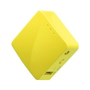 GL.iNet GL-MT300N-V2(Mango) Portable Mini Travel Wireless Pocket VPN Router - WiFi Router/Access Point/Extender/WDS | OpenWrt | 2 x Ethernet Ports | OpenVPN/Wireguard VPN | USB 2.0 Port | 12