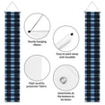 thumbnail image 4 of A Pair Of Decorative Banners 70.9×11.8in Can Be Reused And Easily Installed For Indoor Or Outdoor Or Anywhere Slateblue Buffalo Plaid Check Tartan Scotland_3, 4 of 7