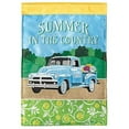 thumbnail image 2 of Summer In The Country Vintage Blue 29 x 42 Polyester Large Outdoor House Flag, 2 of 3