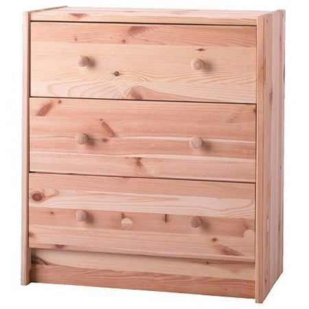 Ikea 3 Drawer Chest Pine W 24 38 D 11 75 H 27 5 Rast