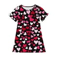 thumbnail image 4 of RXIRUCGD 2025 Vêtements d'Été pour Enfants 3-12 Ans Mode Imprimée Pyjama Rêveur Mi-Mollet Chemise de Nuit, 4 of 4