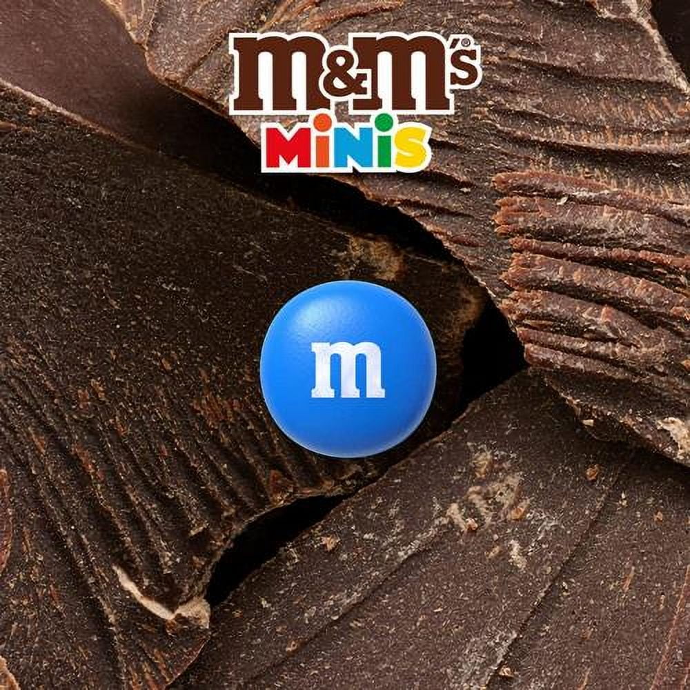M&Ms Minis Milk Chocolate Candy Assortment, Family Size, 16.9 Oz Resealable Bulk Chocolate Candy Bag - Pack of 2