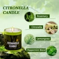 thumbnail image 2 of Citronella Candles Outdoor Set, 4Pack Jar Candle for Camping Backyard Picnic, Scented Candle Gifts Set for Men Women, 9Oz Bug Non Toxic Mosquito Candles Repellent Garden Decor Camping Essential C108, 2 of 3