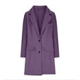 thumbnail image 4 of MSJUHEG Blazer For Women 2023 Womens Sweatshirt Women'S Autumn/Winter Jacket Casual Fashion Long Sleeved Mid Long Coat Single Breasted Suit Jacket Womens Blazer Purple 4Xl, 4 of 5