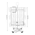 thumbnail image 2 of 3 Tier 24 Pocket 360° Rotating Greeting Card Rack Retail Display Post Card Rack, 2 of 13