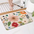 thumbnail image 4 of Bright Pioneer Flower Bathroom Rugs Mat,Non Slip Microfiber Bathroom Rug,Rubber Backing,Soft Bathroom Mats for Bathroom Floor,Tub and Shower,17x27in(43x68cm), 4 of 5